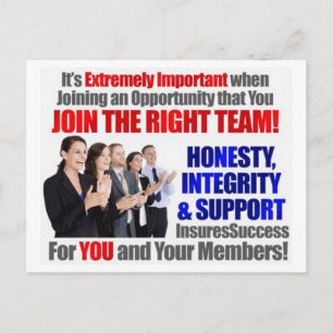 Carte Postale "Join The Right" Team