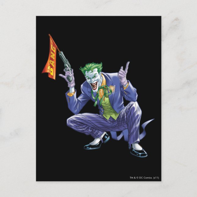 Carte Postale Joker avec fausse arme (Devant)