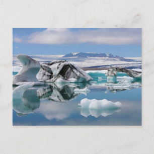 Carte Postale Jokulsarlon Lac glaciaire en Islande Panorama