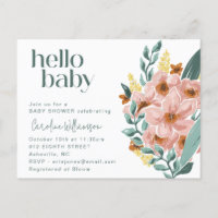 Joli Baby shower Floral Rose de la Monnaie
