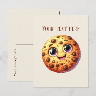 Carte Postale Joli biscuit à puce chocolat ajouter un message