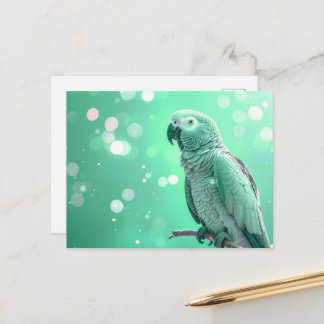 Carte Postale Joli Bokeh Gris Africain