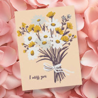 Joli Bouquet Daisy Je TE MANQUE Sweet CUSTOM