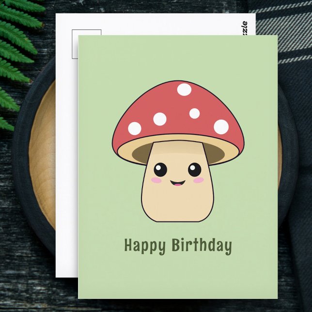 Carte Postale Joli Champignon (Cute Mushroom Postcard)