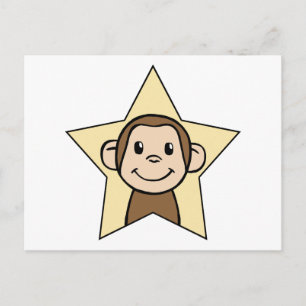 Carte Postale Joli Clip de dessin avec Grin Smile Star