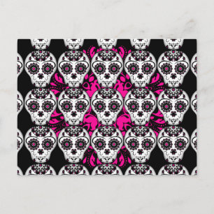Carte Postale Joli crâne à sucre