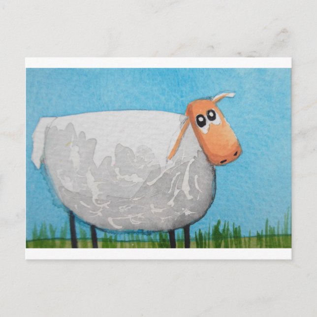 Carte Postale Joli dessin animé mouton Gordon Bruce art (Devant)