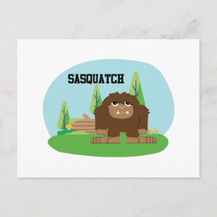 Carte Postale Joli dessin animé Sasquatch