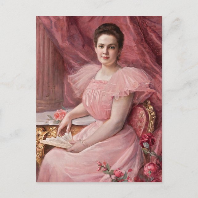 Carte Postale Joli en rose | Paul De La Boulaye (Devant)