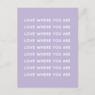 Carte Postale Joli Inspirationnel Mise à jour de la typographie 