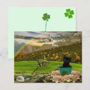 Carte Postale Joli Jack La Saint Patrick du Chat