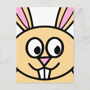 Carte Postale Joli Lapin Orange