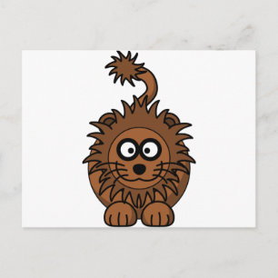 Carte Postale Joli lion caricature