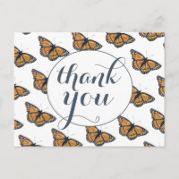 Joli monarque papillon Motif Merci