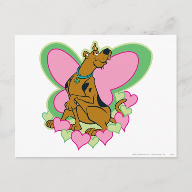 Carte Postale Joli Papillon Scooby-Doo (Devant)