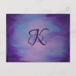 Carte Postale Joli Pastels | Cloud rose mignon Ciel bleu violet