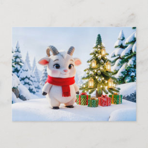 Carte Postale Joli personnage de zodiaque Capricorne en 3D