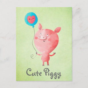 Carte Postale Joli petit cochon
