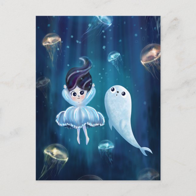 Carte Postale Joli phoque bébé (Devant)