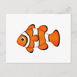 Carte Postale joli poisson clown