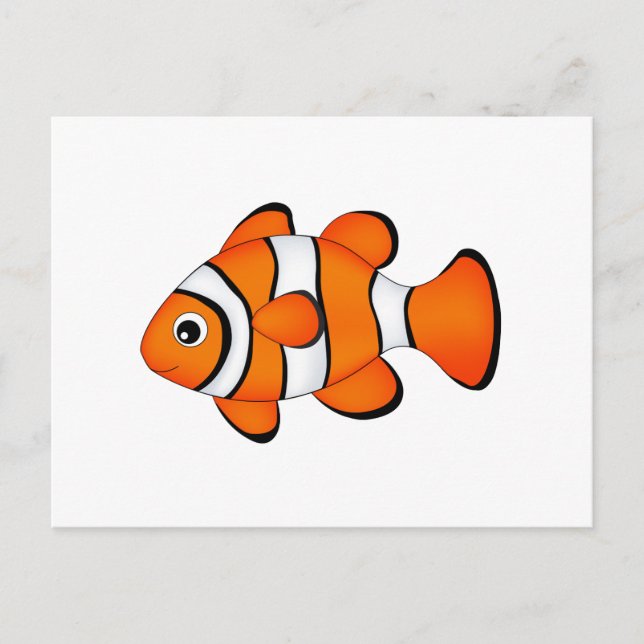 Carte Postale joli poisson clown (Devant)
