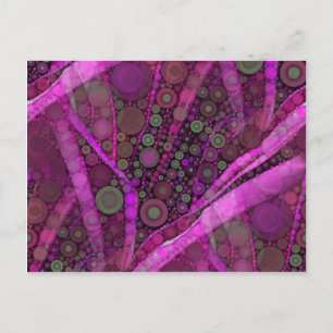 Carte Postale Joli Purple Cercles Concentrés Abstraits Mosaïque