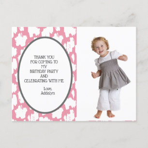 Carte Postale Joli Rose Blanc Gris Anniversaire Merci