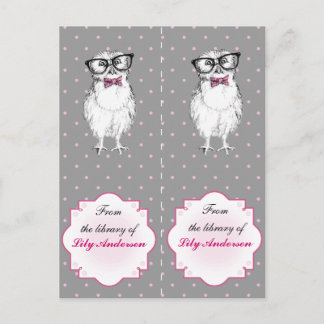 Carte Postale Joli Signet de poule - de la bibliothèque de