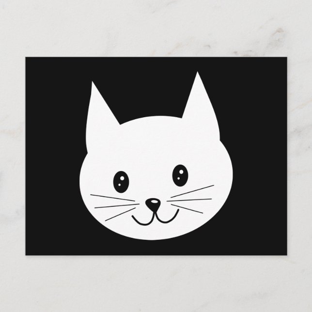 Carte Postale Joli Visage De Chat. (Devant)