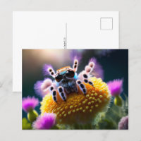 Jolie araignée duveteuse, Postcrossing