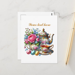 Carte Postale Jolie boutique de thé personnalisable