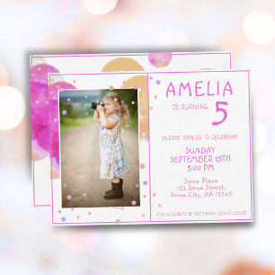 Carte Postale Jolie Bubbles Rose Girls Photo Anniversaire