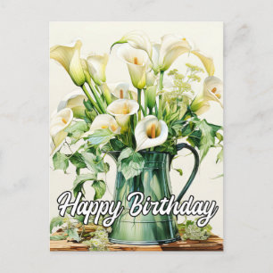 Carte Postale Jolie Calla Lily Flowers