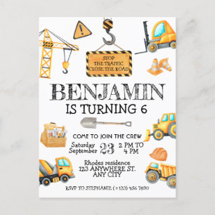 Carte Postale Jolie fête d'anniversaire de construction à petit 