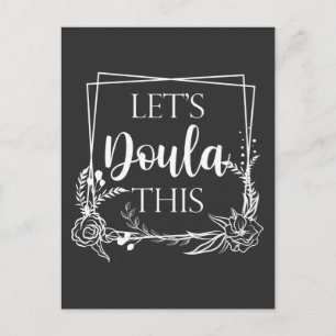 Carte Postale Jolie fille Doula Midwoman Baby Catcher
