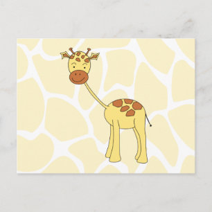 Carte Postale Jolie Giraffe. Dessin.