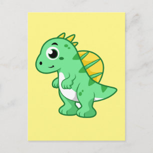 Carte Postale Jolie illustration d'un Spinosaurus.