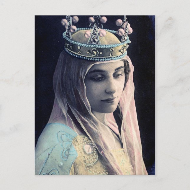 Carte Postale Jolie jeune reine (Devant)