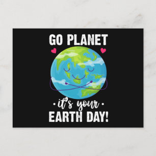 Carte Postale Jolie Journée de la Terre Allez Planète C'est votr