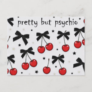 Carte Postale Jolie Mais Psychopathe Arc Cherise Coquette