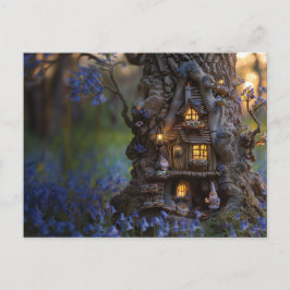 Carte Postale Jolie maison gnome dans un arbre