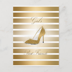 Carte Postale Jolie talons hauts chaussures "Filles meilleurs am