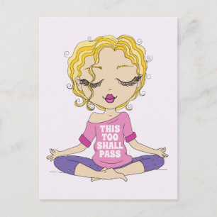 Carte Postale Jolie Yoga Girl Ce Trop Passera