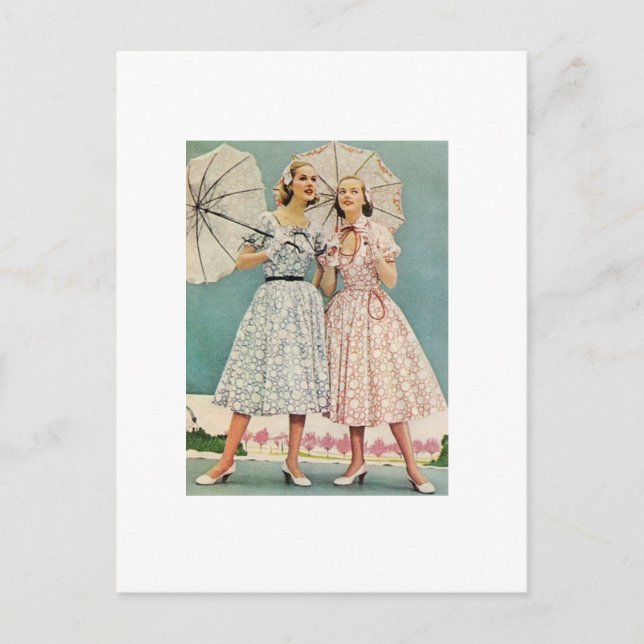 Carte Postale jolies femmes des années 50 (Devant)