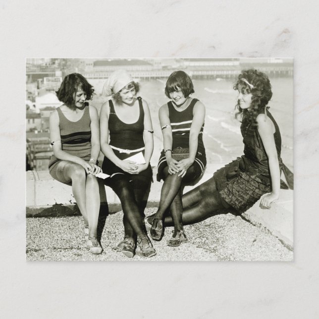 Carte Postale Jolies filles, années 20 (Devant)