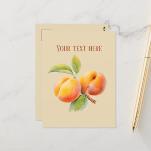 Carte Postale Jolies pêches ajouter un message