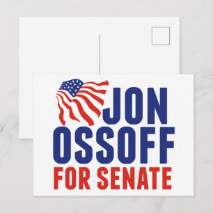 Carte Postale Jon Ossoff au Sénat Élection 2026 Géorgie