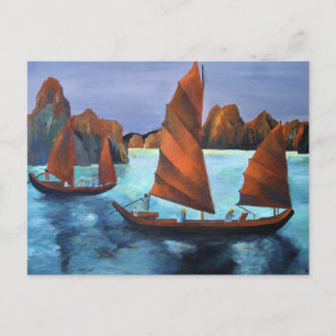 Carte Postale Joncs Dans La Baie Dragon Descendante