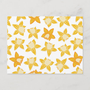 Carte Postale Jonquille jaune de printemps