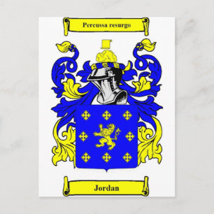 Carte Postale Jordan (anglais) Armoiries